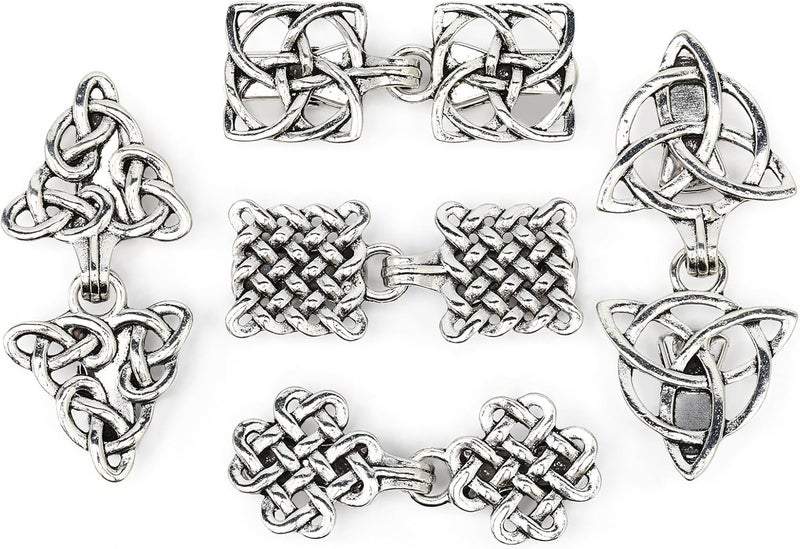 EMORBALS 5 Pcs Sweater Clips to Hold Sweater Together, Clothing Cinch Clip for Women's Sweater, Shawl, Shirt, Dress(Sliver) - Image 1